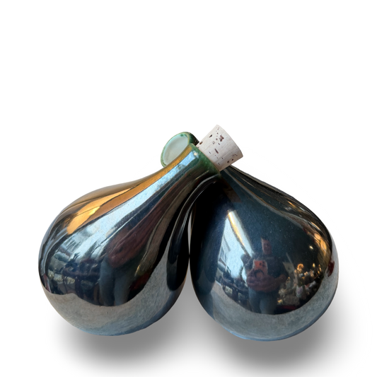 Gunmetal Oil and Vinegar cruet set