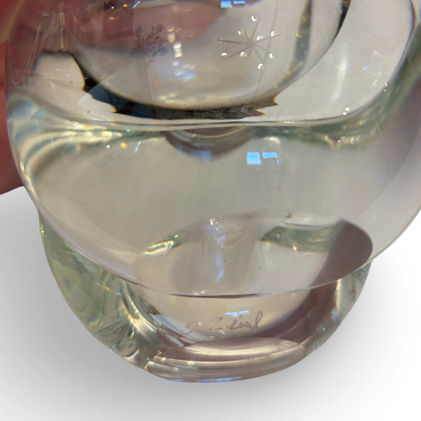 Hand-Blown Crystal Bowl