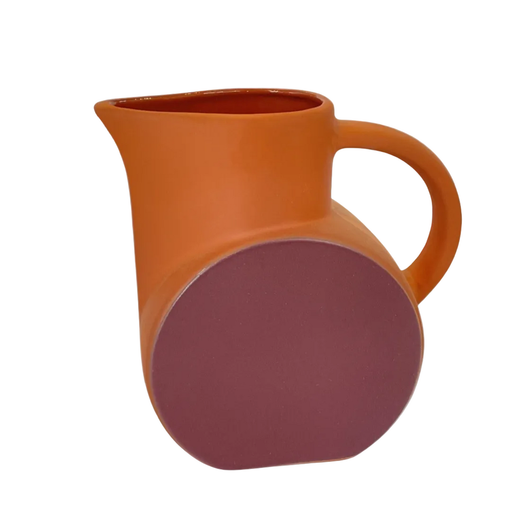 Aubergine Schramberg Terra Cotta Pitcher