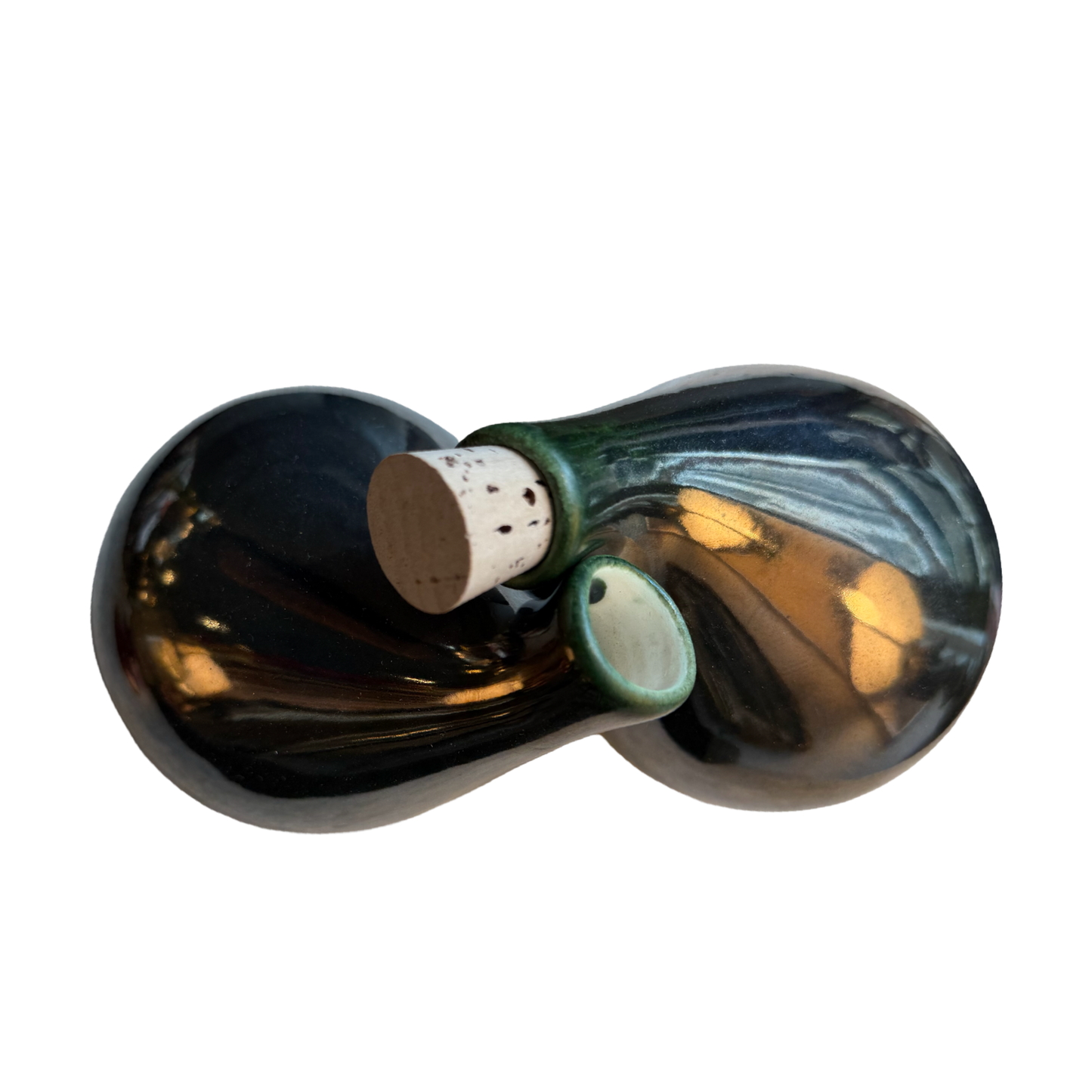 Gunmetal Oil and Vinegar cruet set