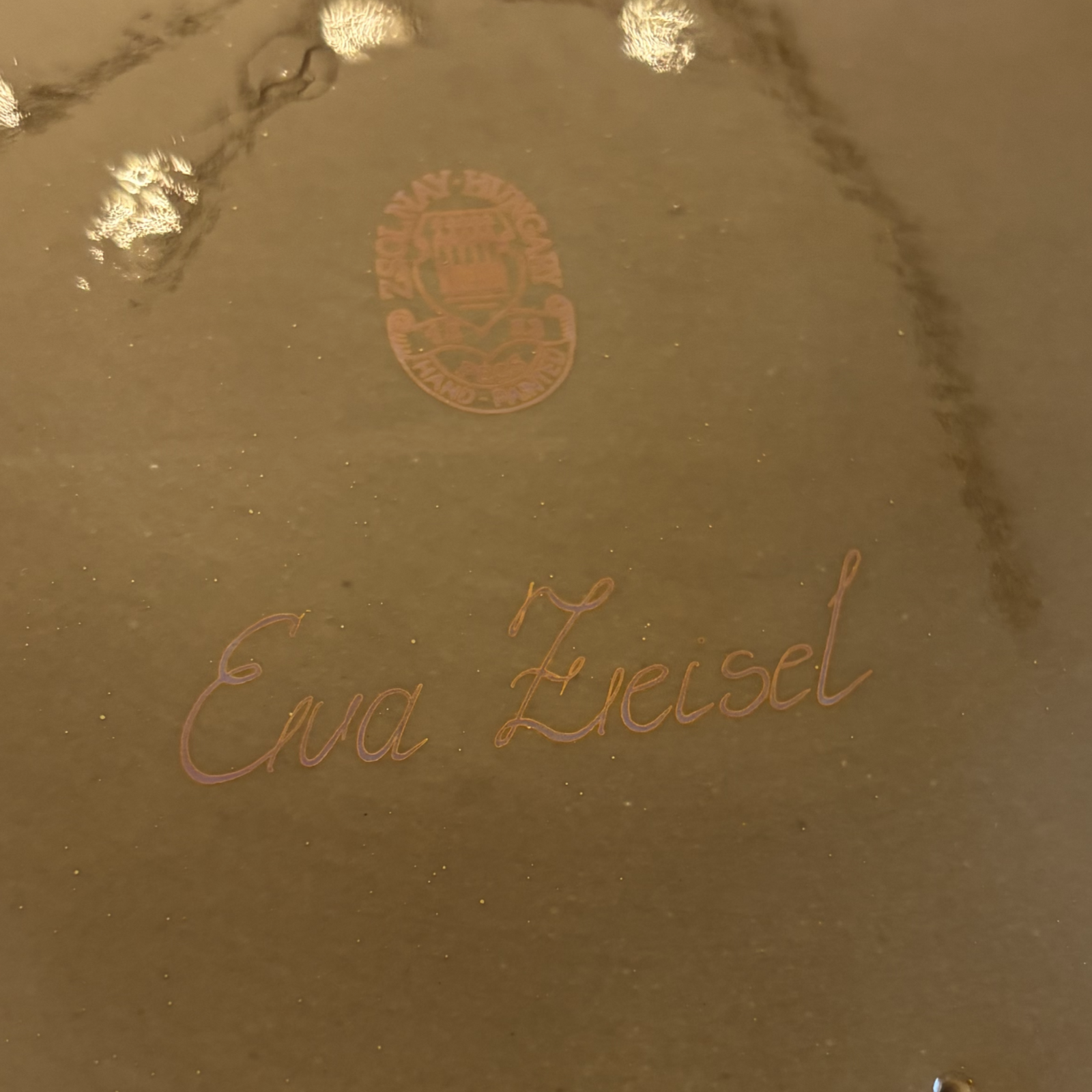 Large Zsolnay Glaze Candlestick