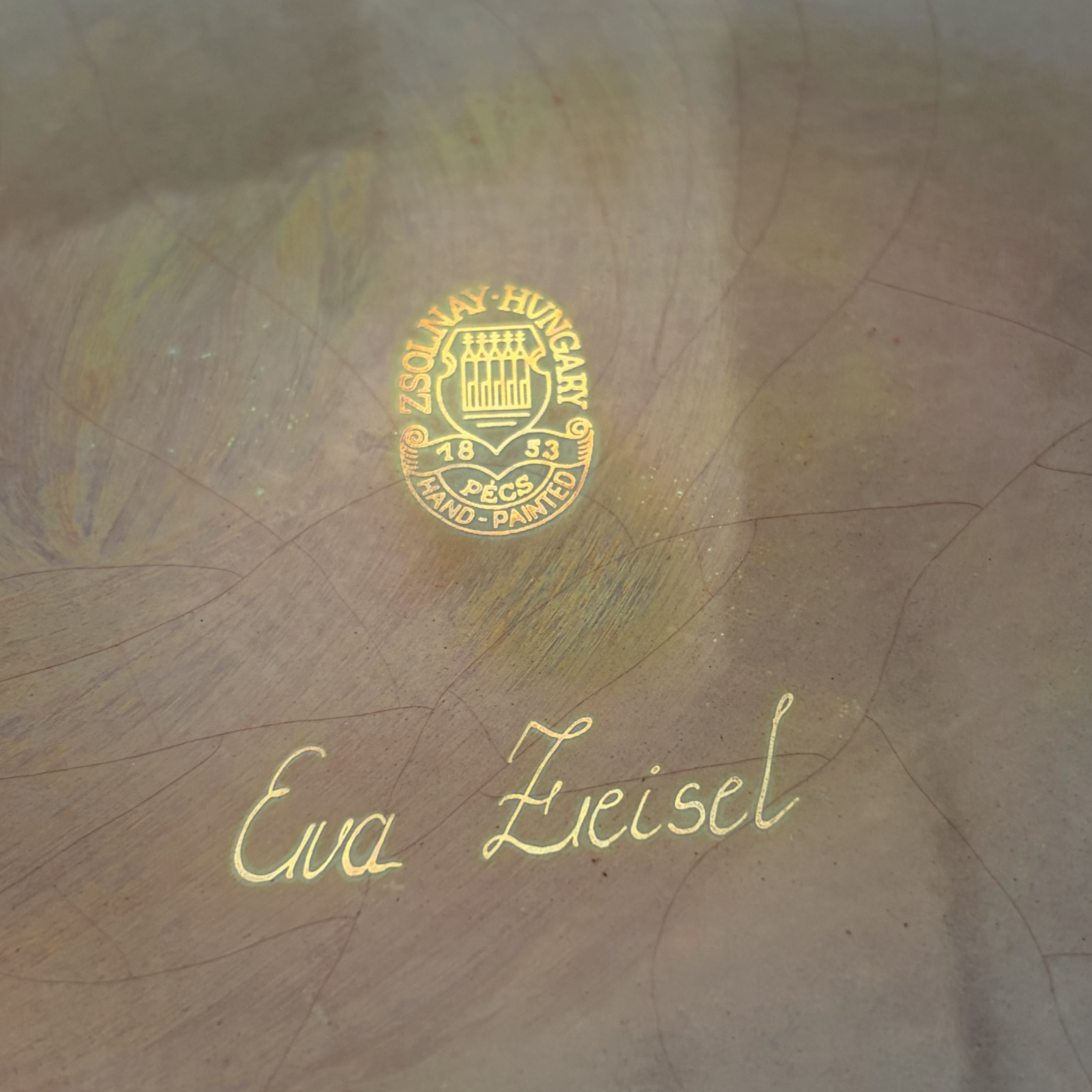 Large Zsolnay Glaze Candlestick