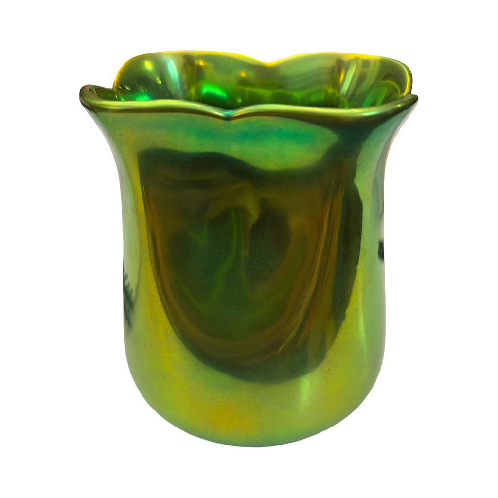 Small Green Zsolnay Porcelain Vessel