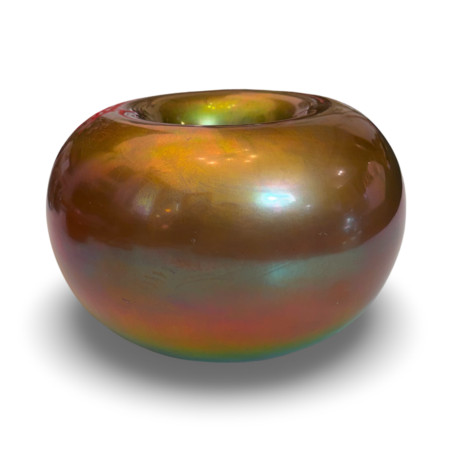 Large Zsolnay Iridescent Candlestick