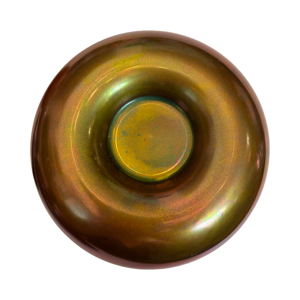 Large Zsolnay Iridescent Candlestick