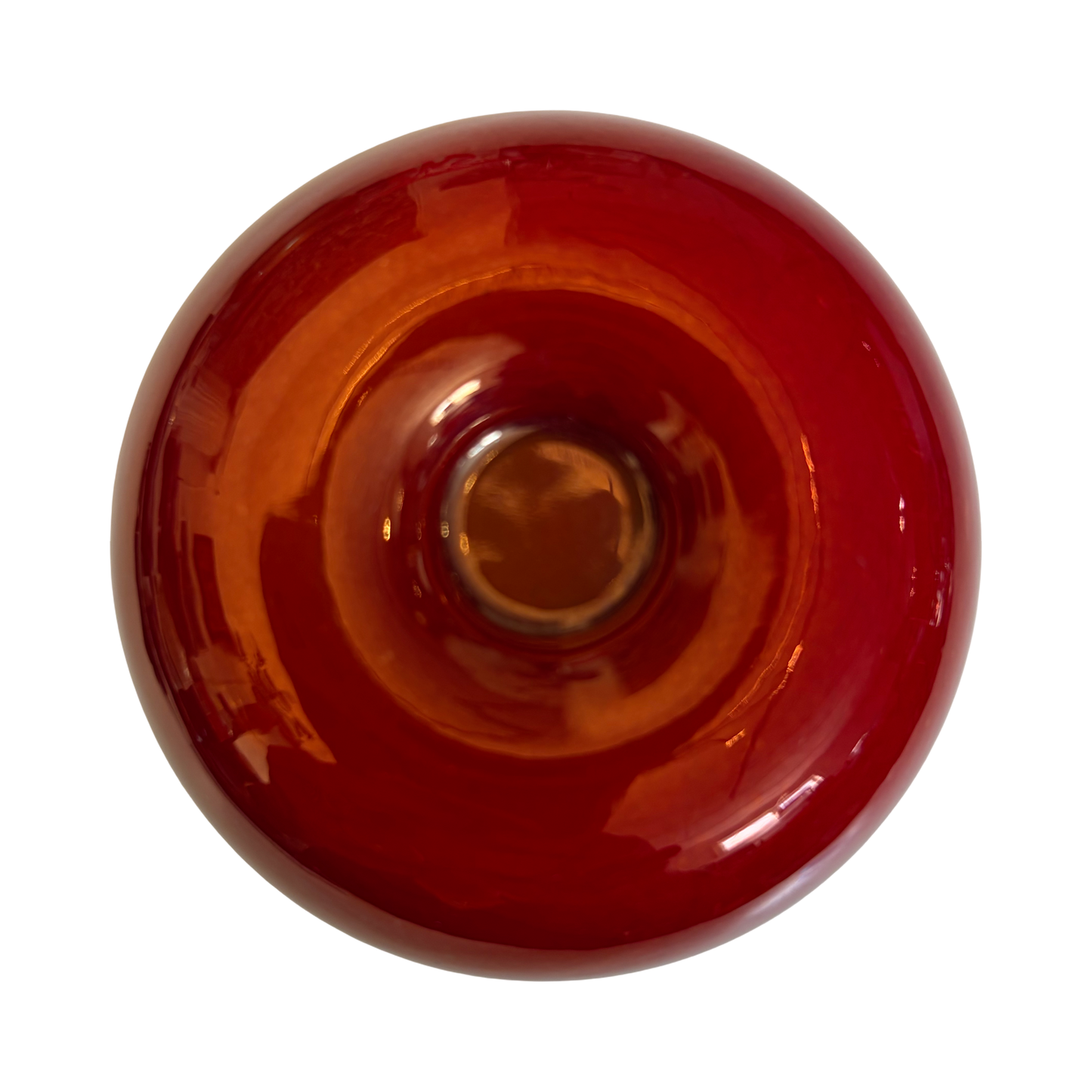 Small Red “Apple” Zsolnay Candleholder