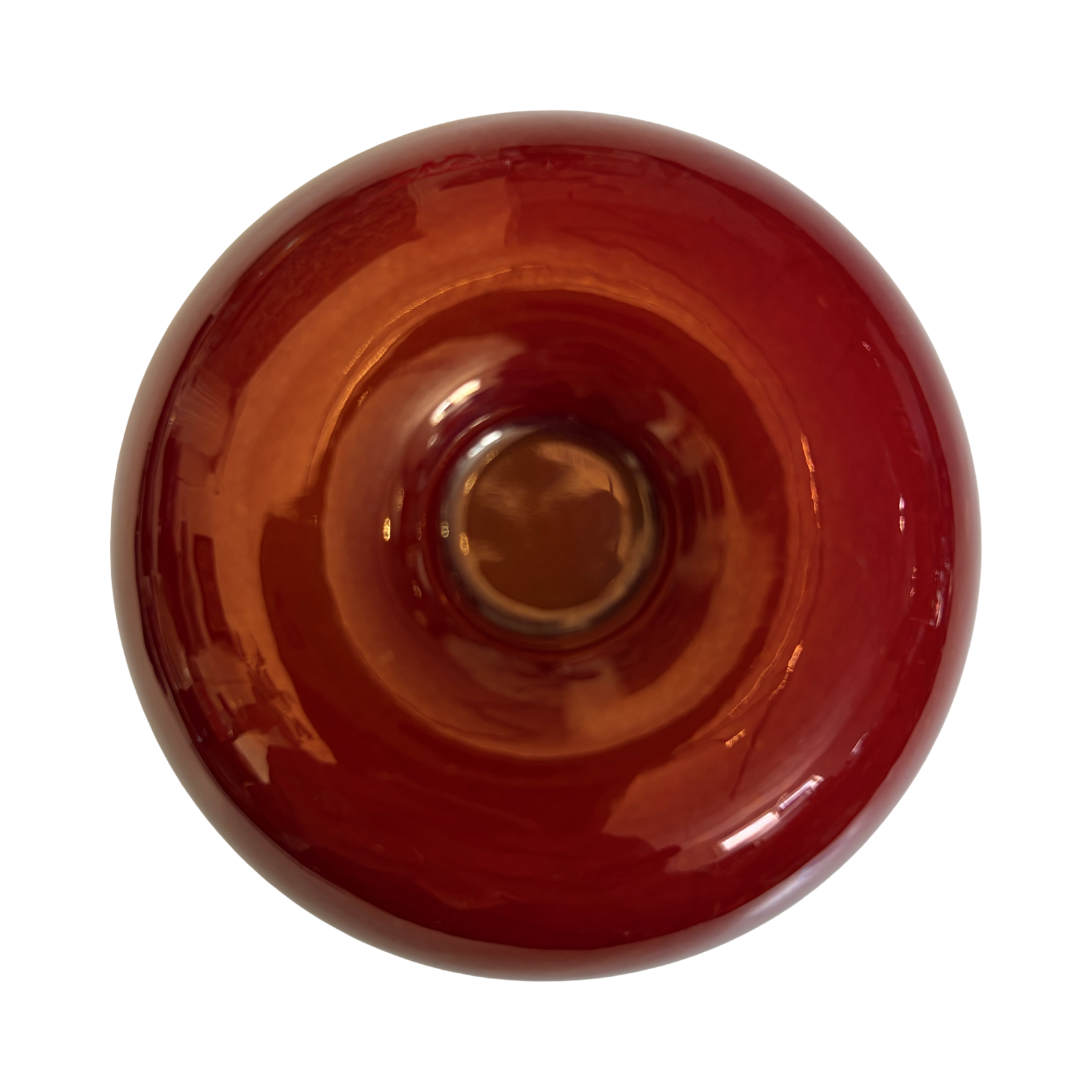Small Red “Apple” Zsolnay Candleholder