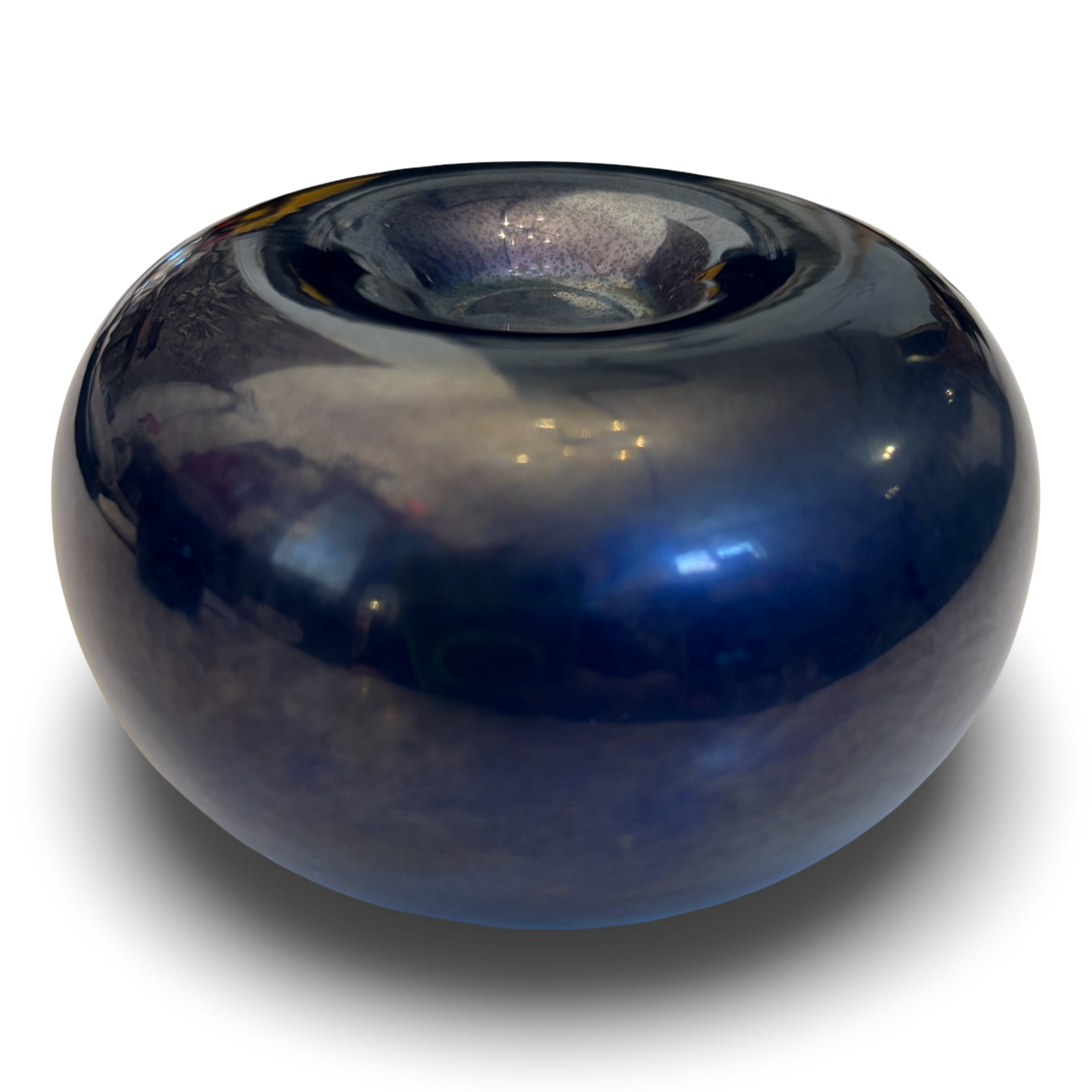 Small Blue Zsolnay Candleholder