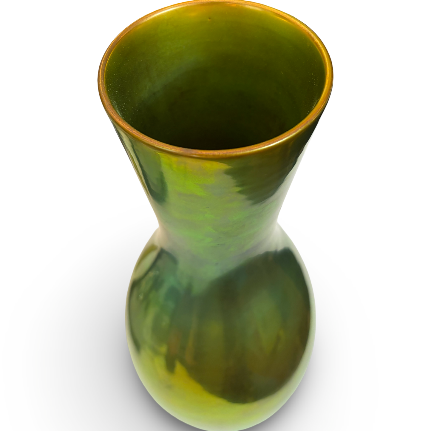 Large Green Zsolnay Vase