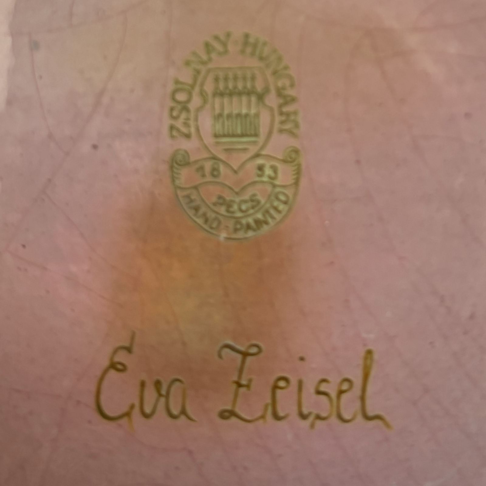 Large Green Zsolnay Vase