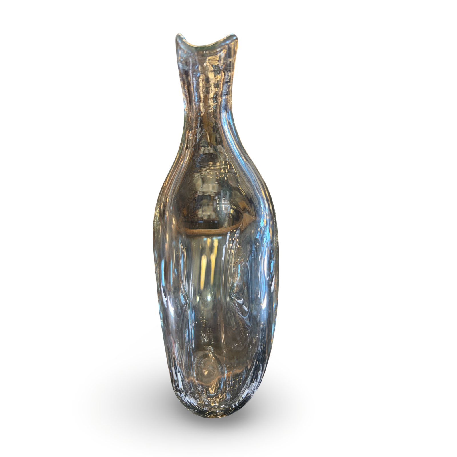 Glass Belly Button Vase