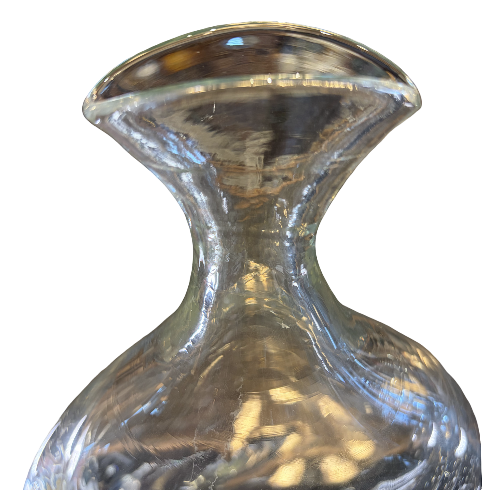 Glass Belly Button Vase