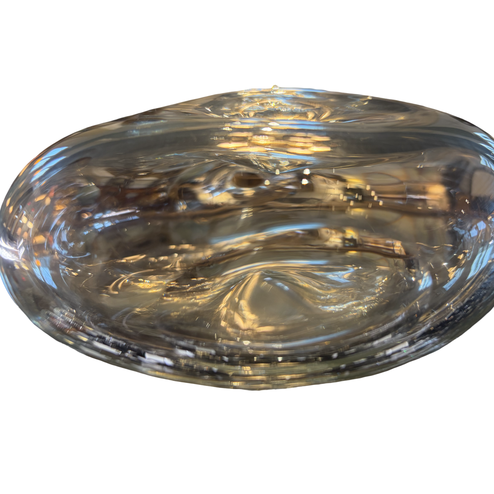 Glass Belly Button Vase