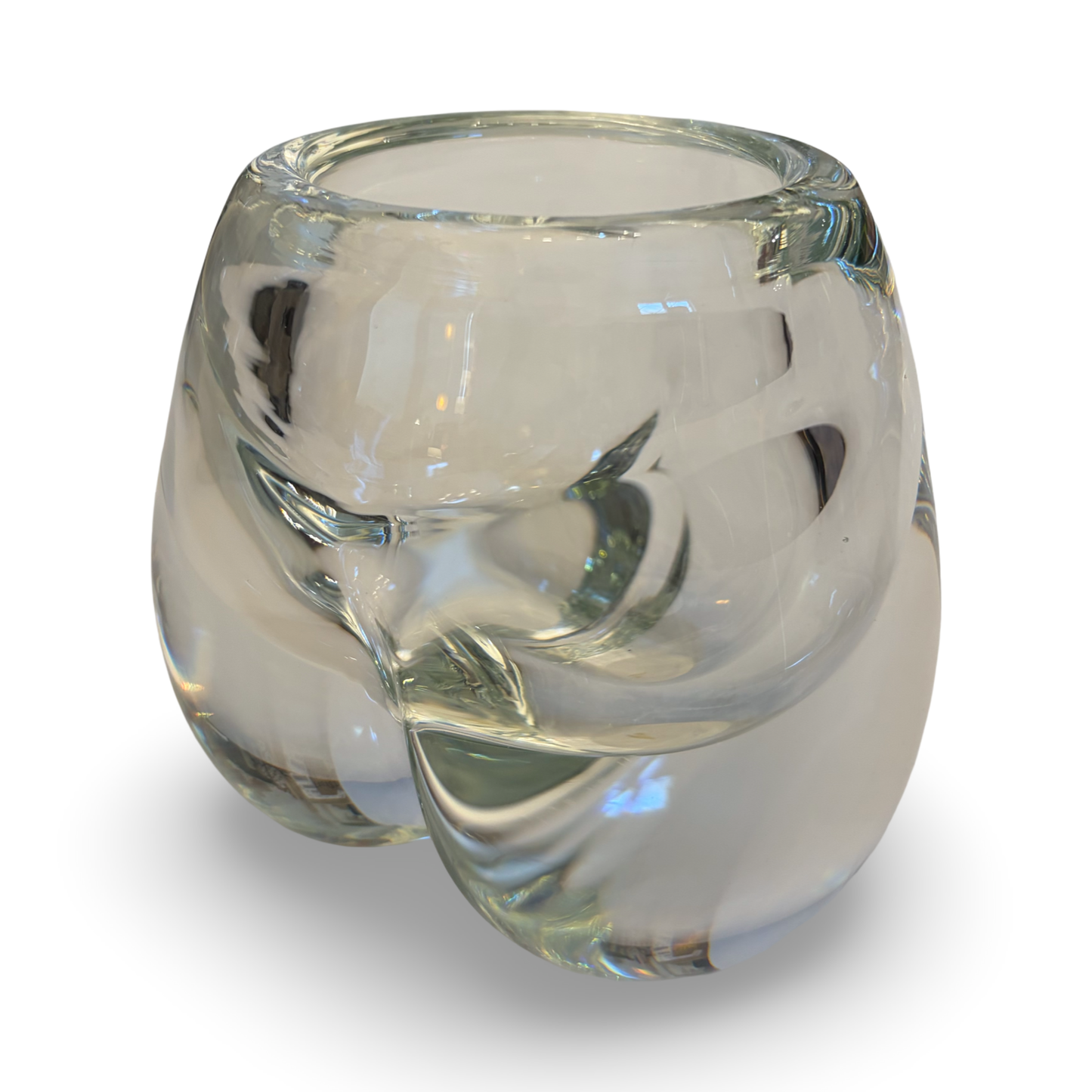 Hand-Blown Crystal Bowl