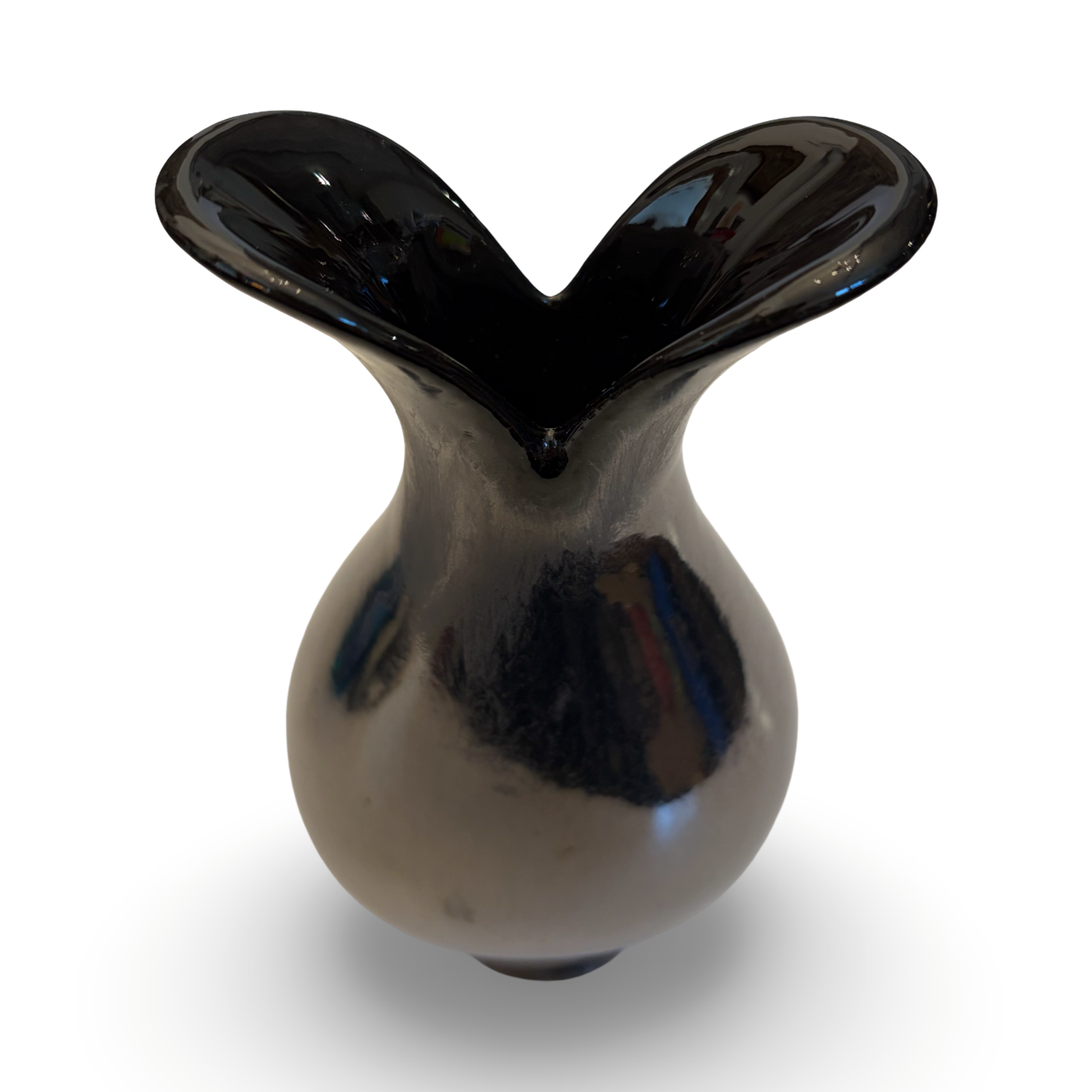 Gunmetal Earthenware Bud Vase (2nd)