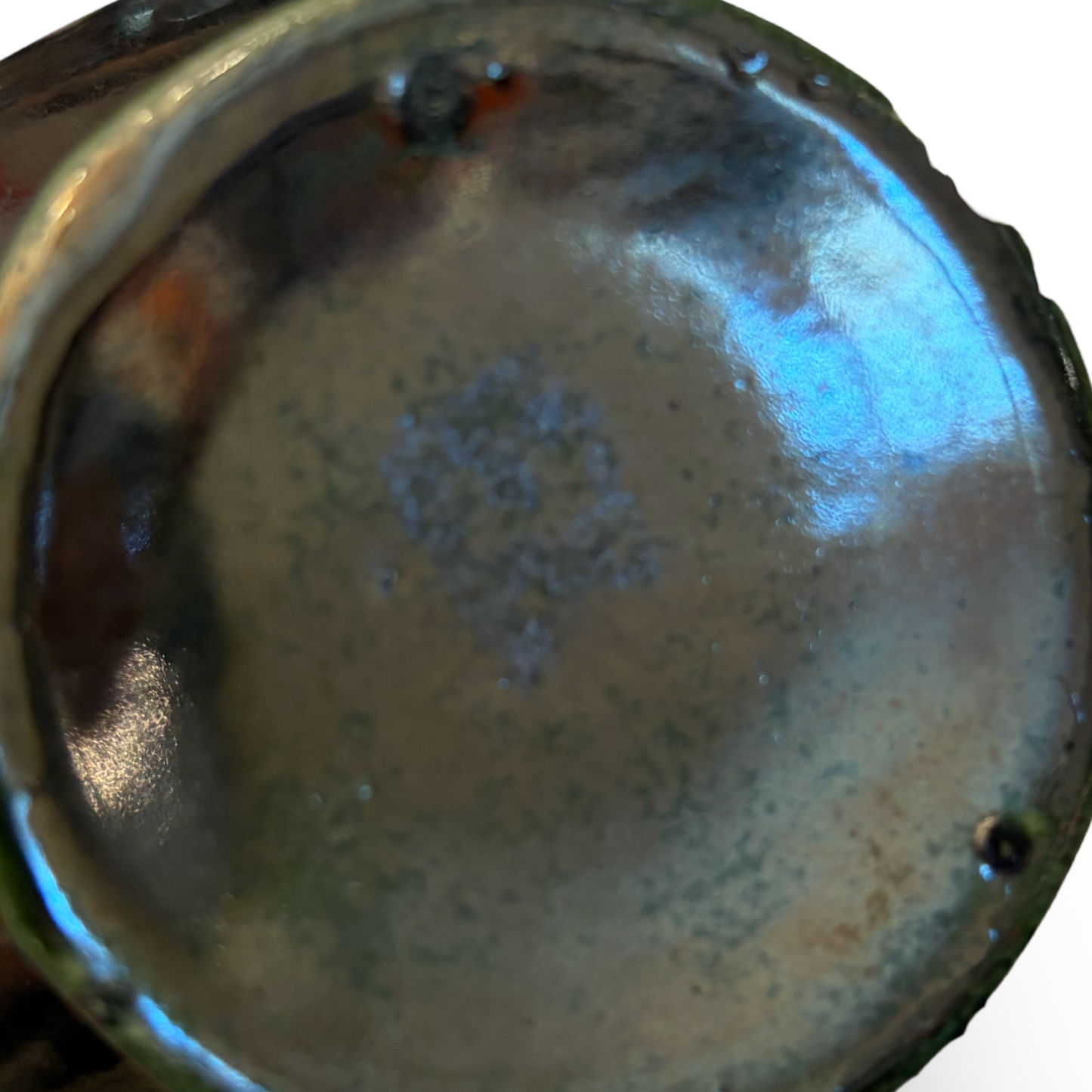 Gunmetal Earthenware Bud Vase