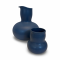 Blue Carafe and Cup Set