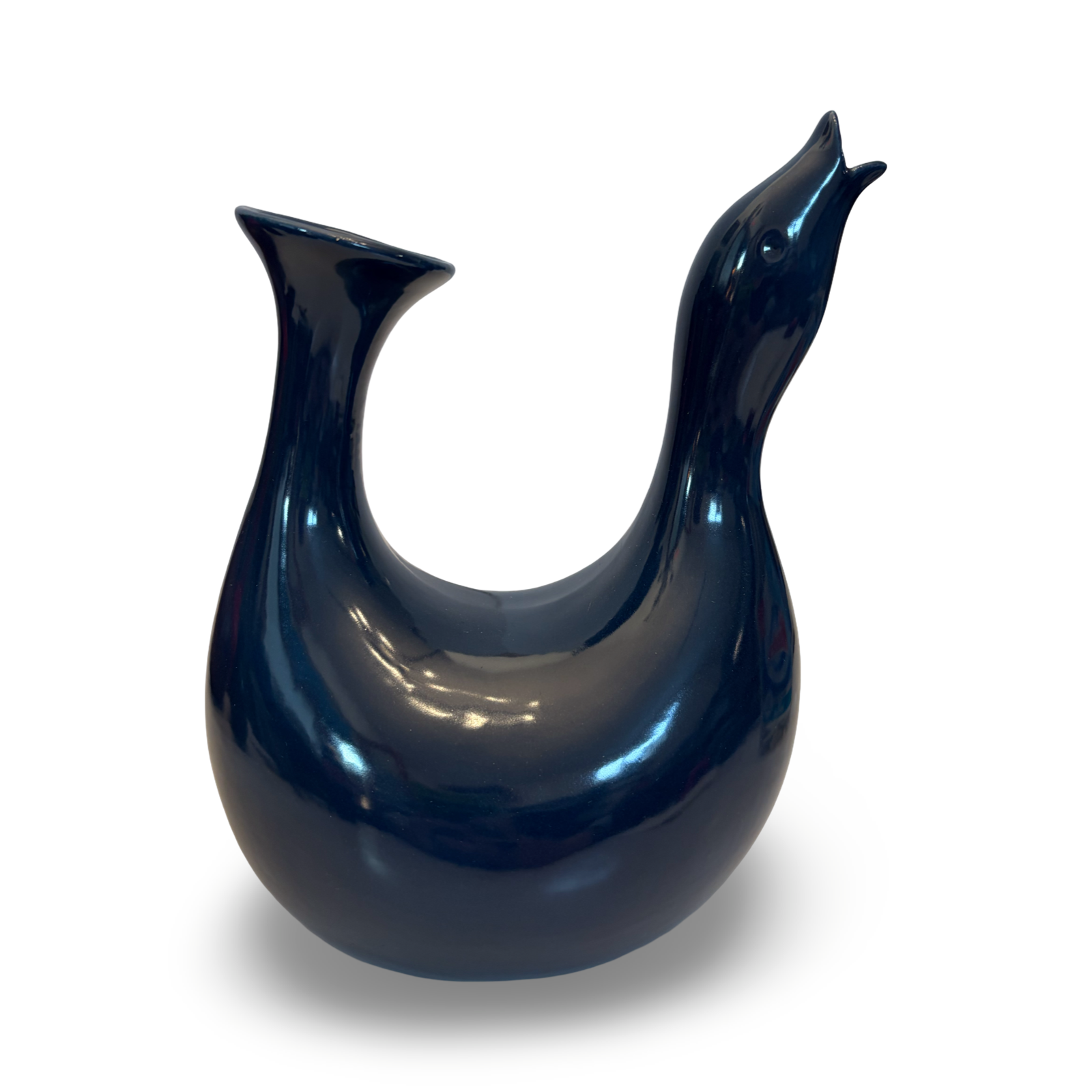 Dark Blue, Bird ‘Bud’ Vase