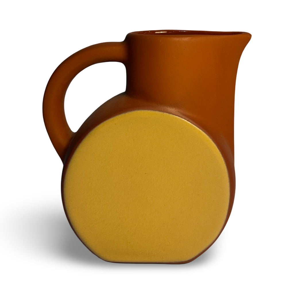 Small Yellow Terracotta Schramberg Pitcher