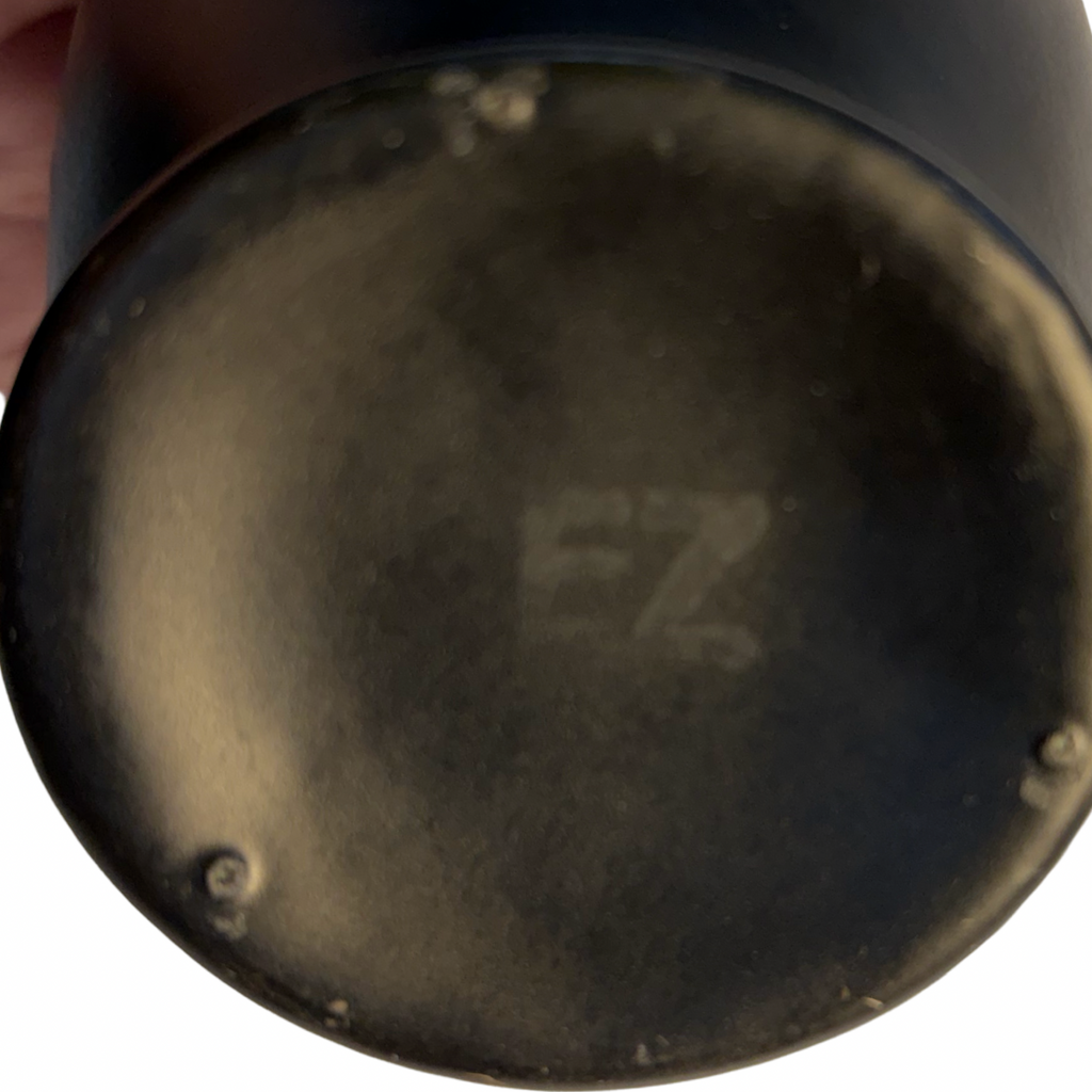 Black Glazed Earthenware Bud Vase