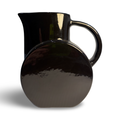 High Gloss Black Schramberg Earthenware Pitcher