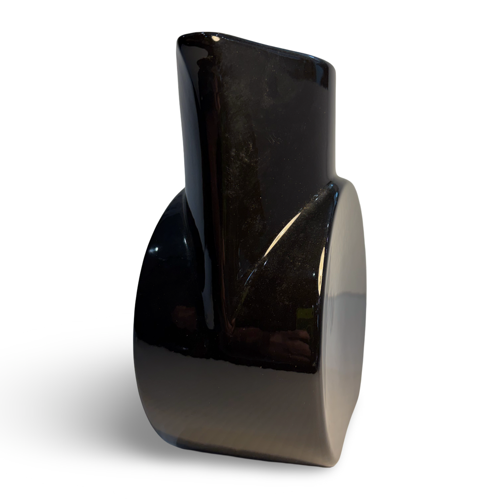 High Gloss Black Schramberg Earthenware Pitcher