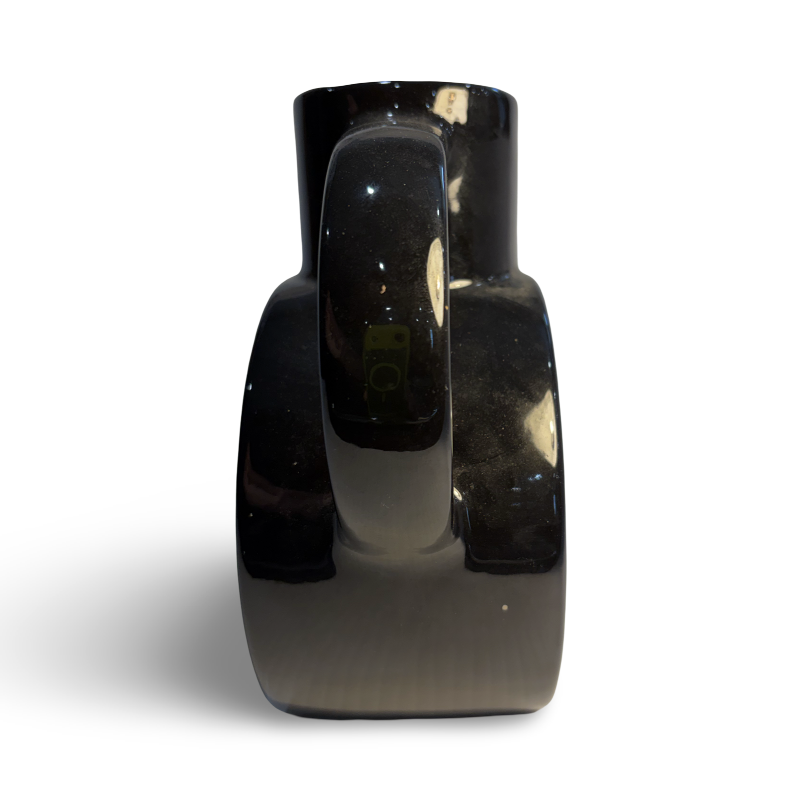 High Gloss Black Schramberg Earthenware Pitcher