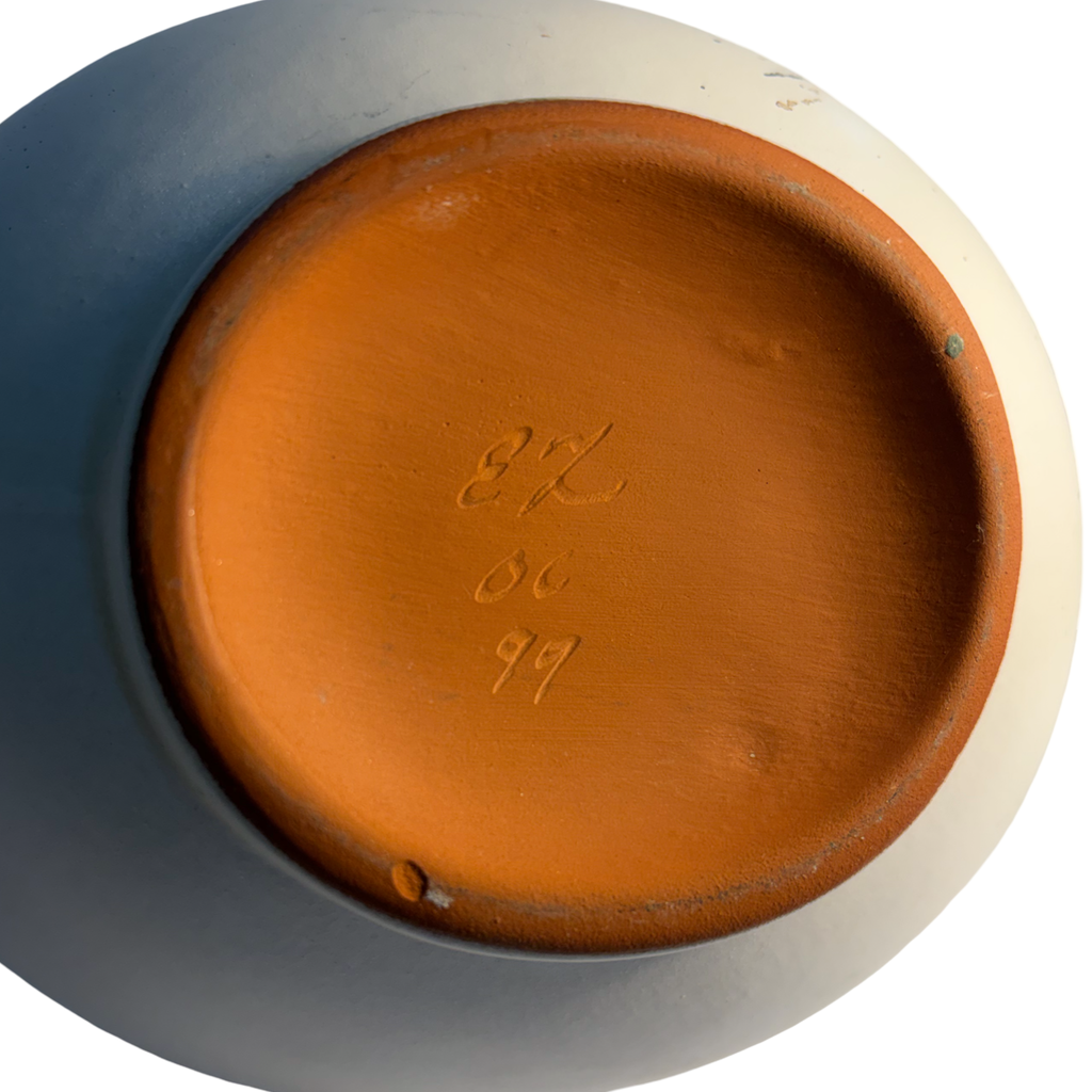 One of a Kind Splattered White Terra Cotta Pitcher