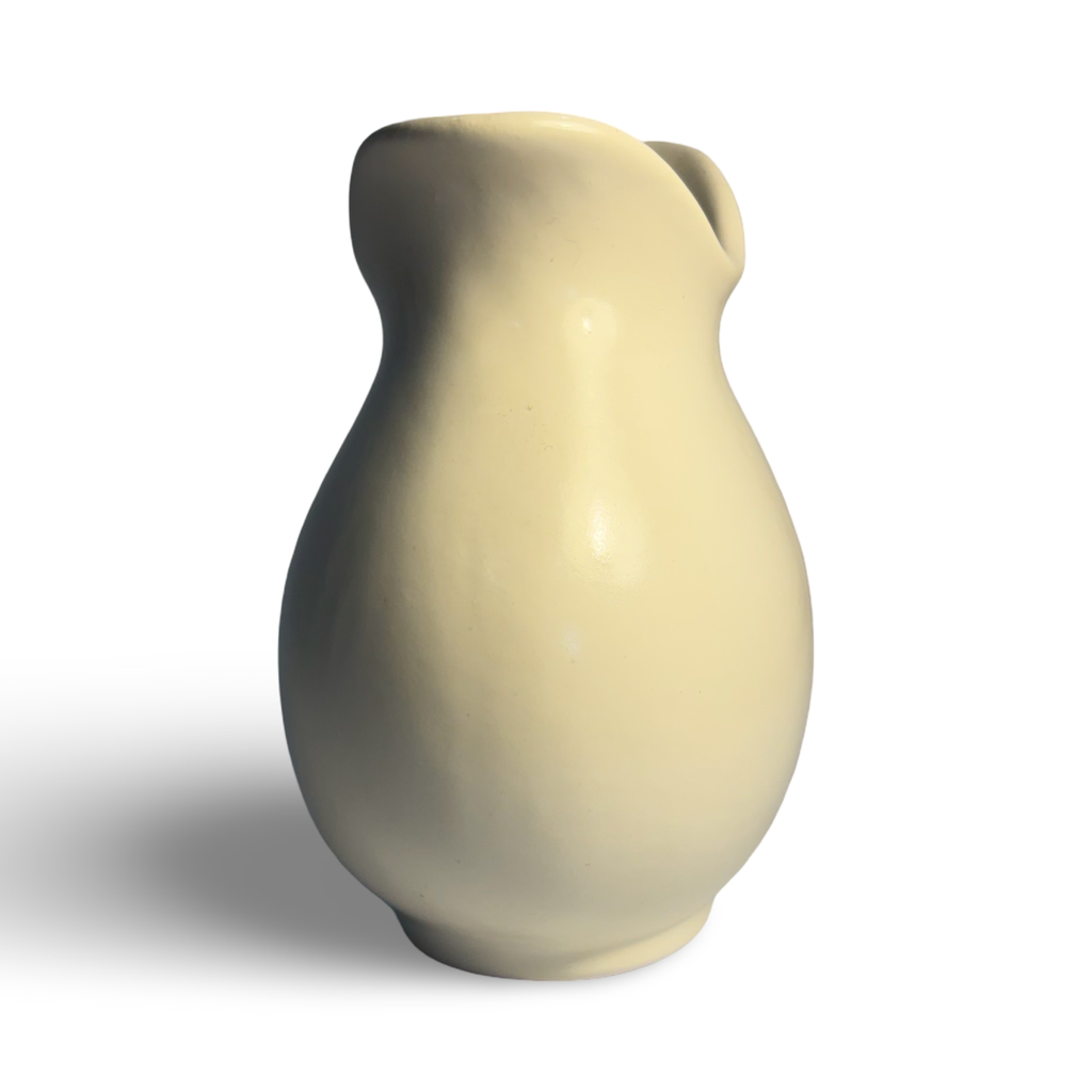 White Glazed Earthenware Bud Vase