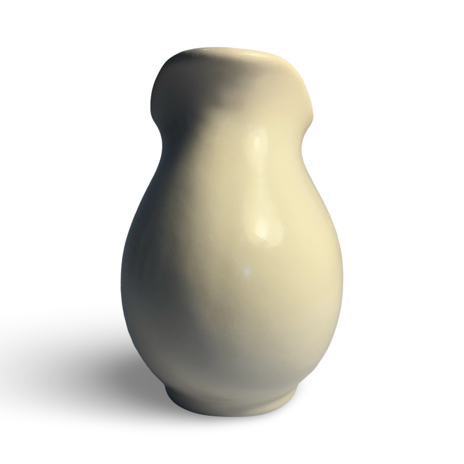 White Glazed Earthenware Bud Vase