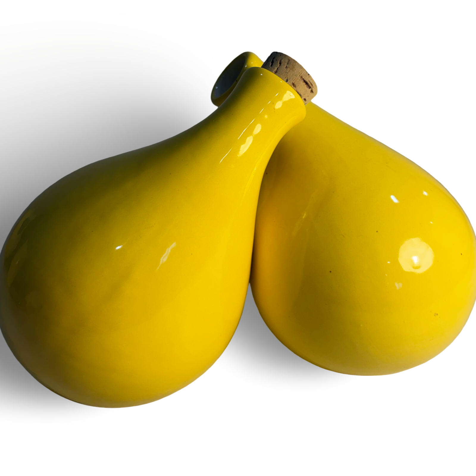 Yellow Oil and Vinegar Cruet Set