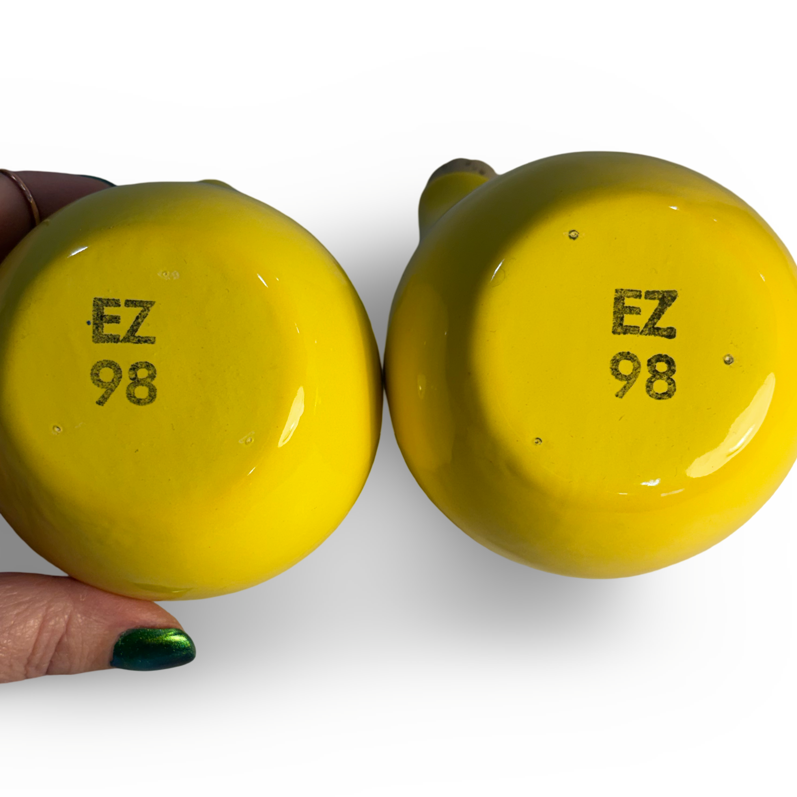 Yellow Oil and Vinegar Cruet Set